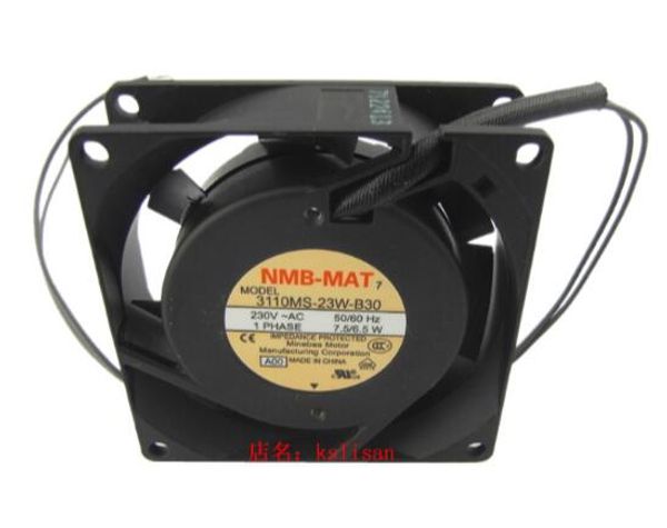 Original NMB 3110MS-23W-B30 8025 230V 50 / 60Hz 7.5 / 6.5W fã inversor de ventilador de gabinete