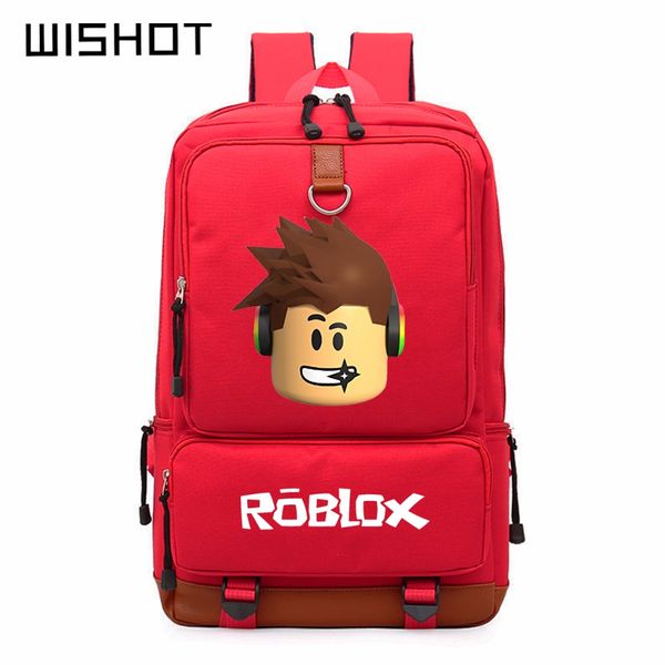 Wishot Roblox Game Casual Backpack For Teenagers Kids Boys Children Student School Bags Travel Shoulder Bag Unisex Laptop Bags Best Backpacks Girls - 