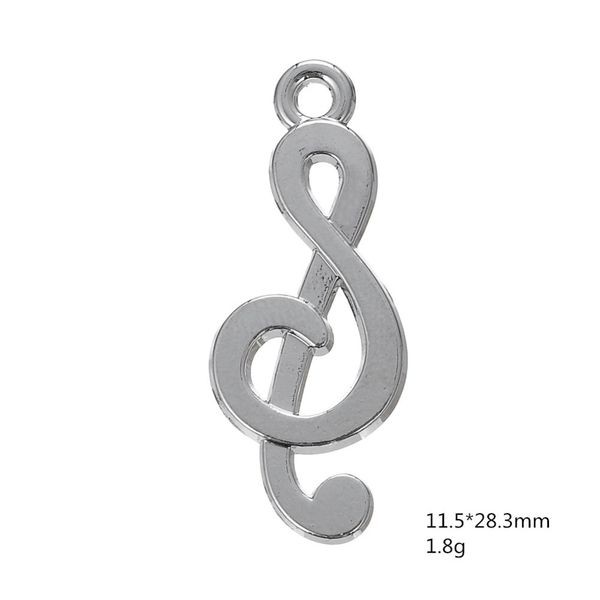 

new arrival musical music note charm other customized jewelry, Bronze;silver