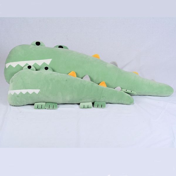 

green dinosaur long plush toys super soft draw cute doll pillow