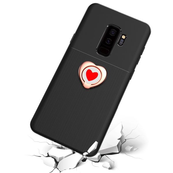 

est female style for iphone 6s case business heart kickstand soft phone case for samsung mobile case pc+tpu cover coque