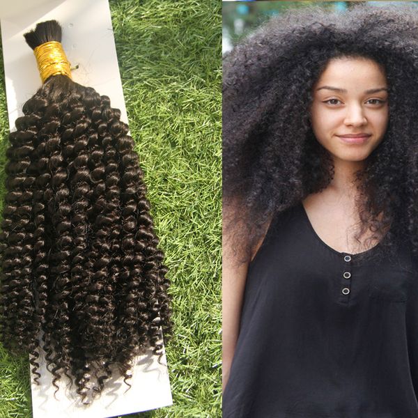 No Weft Mongolian Kinky Curly Afro Crochet Braids Loose Curly Hair