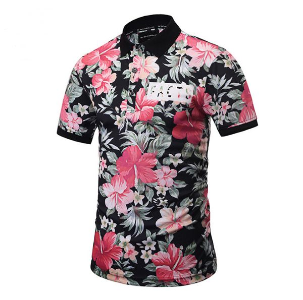 

цветочные печатных летняя рубашка гавайи призвание мода рубашки новый стиль случайный человека, White;black