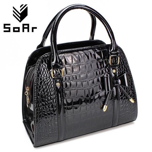 

soar bags women bags 2017 messenger shoulder bag women leather handbags black bow bolsa feminina
