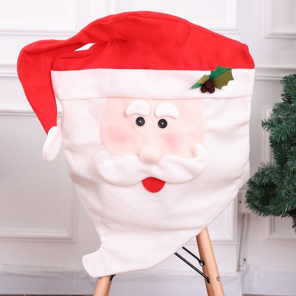 Hot Xmas Mr And Mrs Santa Claus Christmas Dining Dinner Table Chair Back Cover Decoration Funny For Xmas Mr Mrs Santa Claus Christmas Xmas Decs Xmas