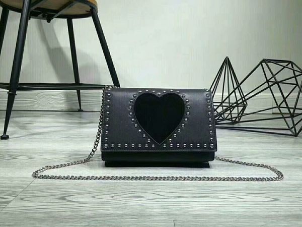 

selling famous brand scrub cowhide leather europe and american style rivet heart shaped crossbody bags genuine leather bag