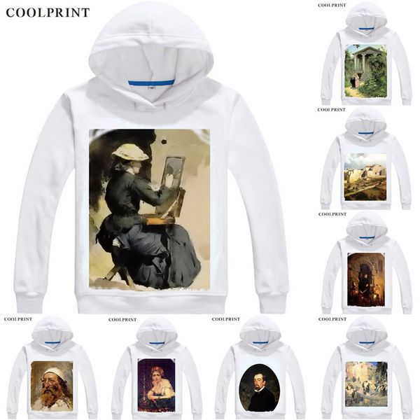 

polenov vasily dmitrievich hoodies hooded anime hoodie oil painting golova evreja wassilij dimitriewitsch arest cosplay sweatshirts, Black