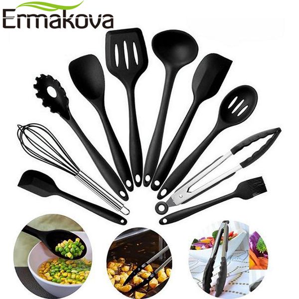 Ermakova Silicone Kitchen Utensils Set Heat Resistant Non Stick