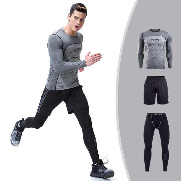 2019 Mens Compression Shirt Set Bodybuilding Clothing Tight Long Sleeves Shirts Leggings Shorts Suits Mma Crossfit Workout Fitness Sportswear From 2019 Mens Compression Shirt Set Bodybuilding Clothing Tight Long Sleeves Shirts Leggings Shorts Suits Mma Crossfit Workout Fitness Sportswear From