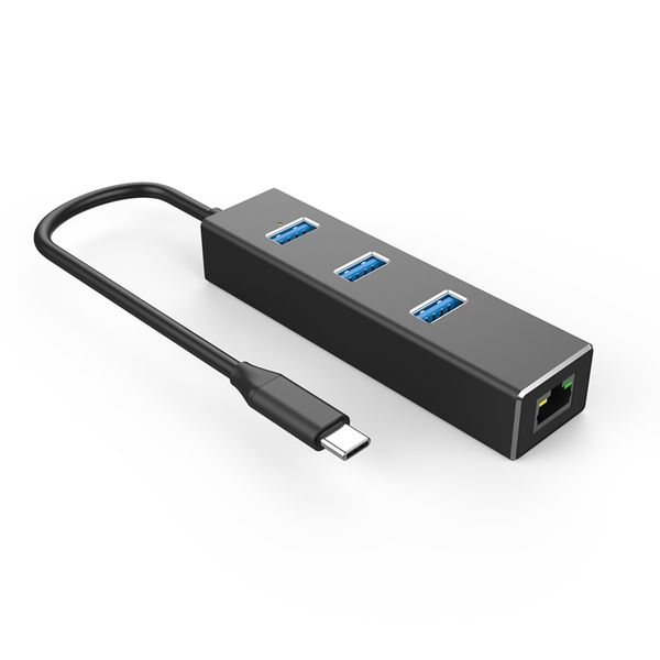 

мультипорт 4 в 1 типа c адаптер c, 10 в 1 usb-c концентратора с высокой скоростью 5 гбит / с скоростью передачи данных 3 usb3.0 и gigabit et