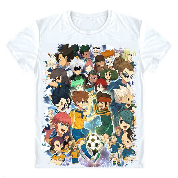 

inazuma eleven go 2 chrono stone t-shirts multi-style short sleeve shirts go inazuma irebun go tenma matsukaze cosplay shirt, White;black