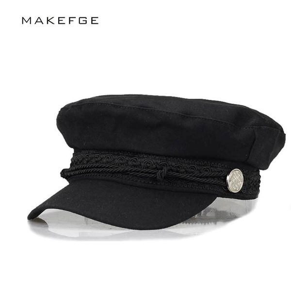 Superora B/éret Bonnet Retro Plaid Automne Hiver pour Femme