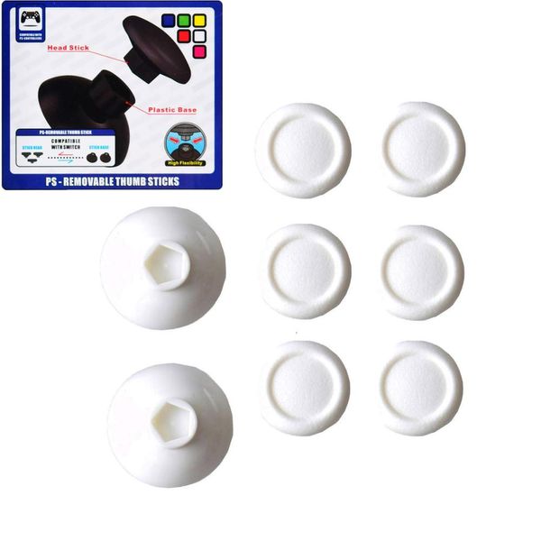 8 em 1 varas de polegar removíveis thumbstick Tampão do joystick para o botão do botão do controlador PS4 Set DHL FedEx EMS Navio grátis