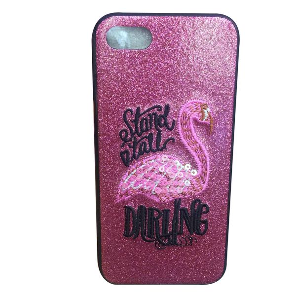 

2018 flamingo tpu glitter phone case back cover protective cases shells for iphone x 8 7 6 plus 4 colors to choose 50pcs