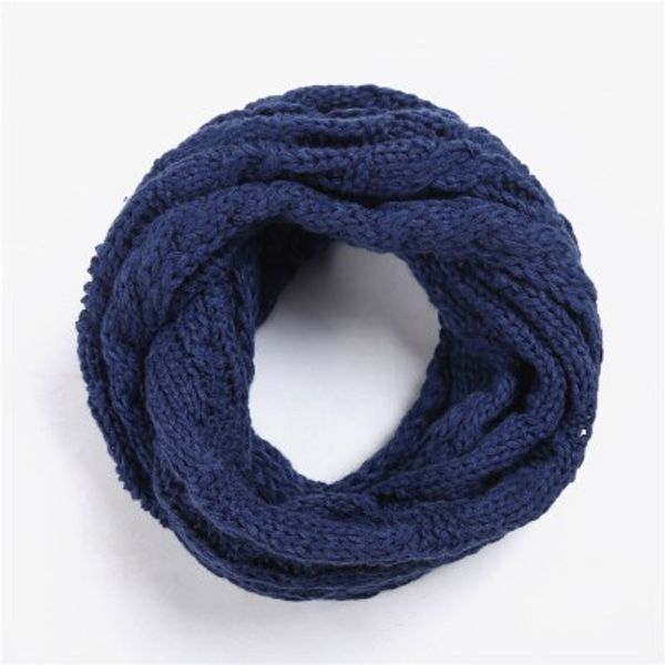 

womens wool ring scarfs warm winter jacquard plain color collar thickened student infinity scarf mixed wholesale, Blue;gray