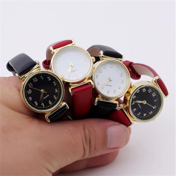 

glass leather skin strap women's watch men's watch quartz lovers watches men and women disc quartz belt couple watches, Slivery;brown