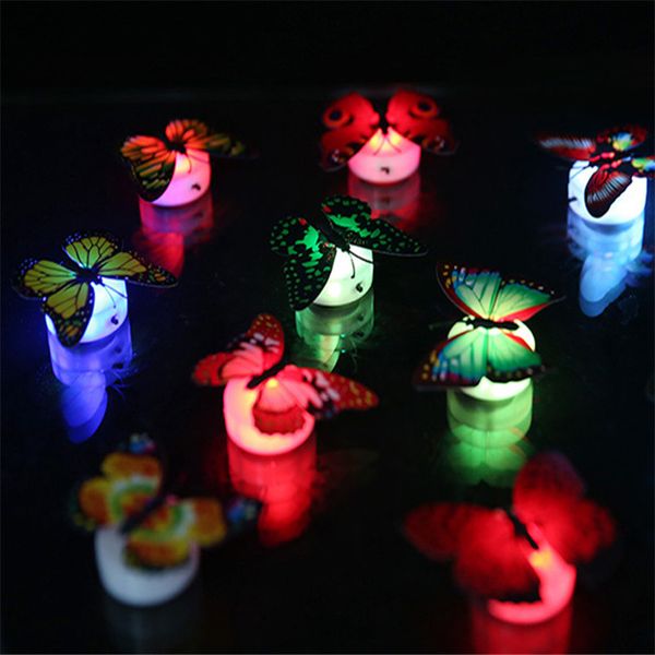 

Lovely Butterfly LED Night Light Color Changing Light Lamp Beautiful Home Decorative Wall Nightlights Party Accessories Decor