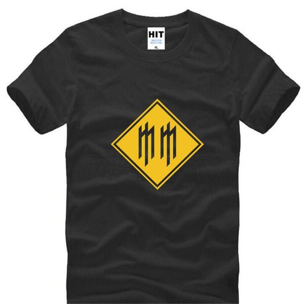 

rock marilyn manson printed t shirt men summer short sleeve o neck cotton man t-shirt casual metal rock men tee fans clothes, White;black