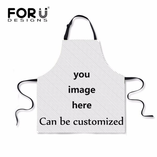 

forudesigns welcome custom your image here apron women man chef kitchen cooking apron ladies girls baking mats cleaning