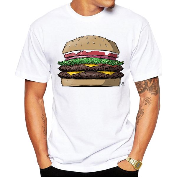 

lasting charm popular fashion man's summer latest printed seeing double design very interesting man t-shirts, White;black