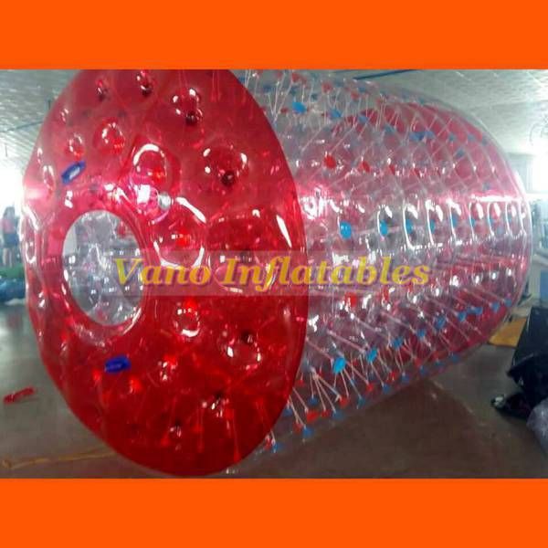 Aufblasbare Wasserwalze 3 x 2,6 x 2 m, kommerzieller PVC-Wasserzylinder, Hamster-Rollenrad, Zorb-Ball mit Pumpe, kostenloser Versand