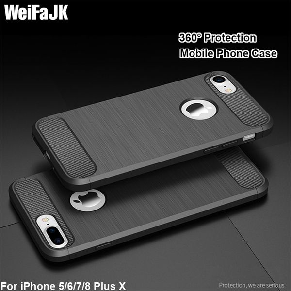

Мягкий чехол из углеродного волокна для iPhone 6 6s Plus 5s 5 SE 7 X Чехлы Роскошный защитный