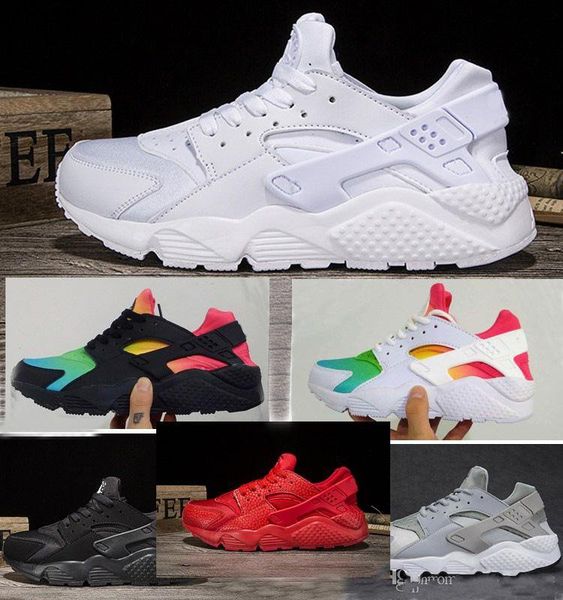 

New Air Huarache Running Shoes For Men & Women Sneakers Sport Huaraches Ultra Shoes White black red Trainers Size US 5.5-12