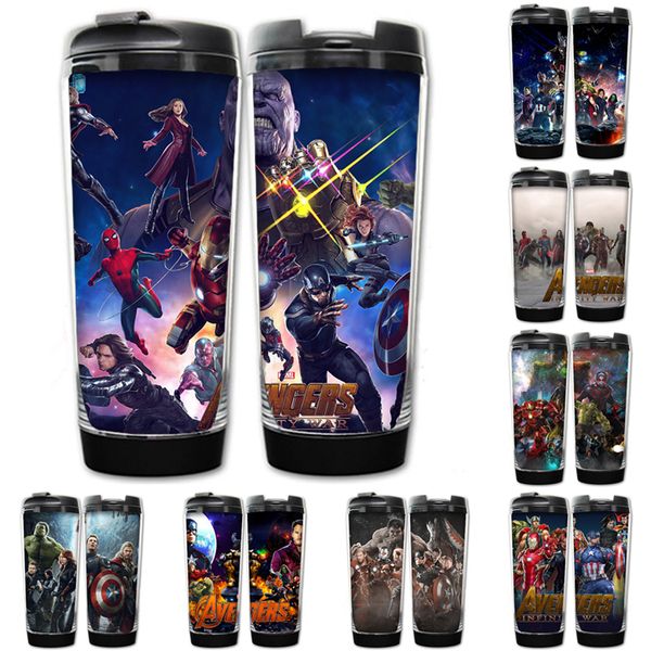 

marvel avengers infinity war cups 9 designs avengers superhero thanos stainless steel cups with retail box kids water bottles la767-2