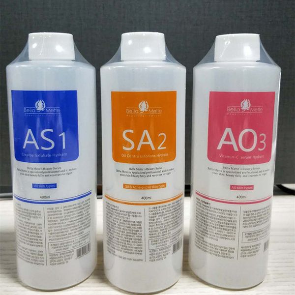 

authentic as1 sa2 ao3 aqua peeling solution 400ml per bottle hydra dermabrasion face clean facial cleansing blackhead export liquid repair