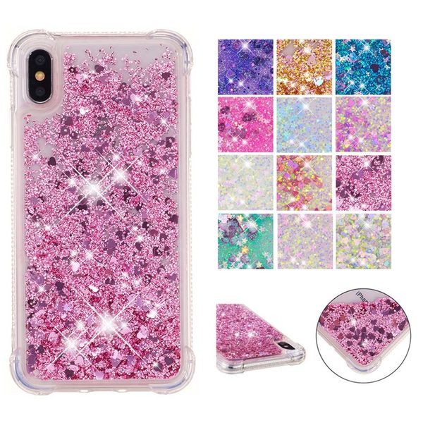 

Bling Bling Liquid ЯРКИЯ чехол для iPhone 11 про максимум хт 8 Plus сотовый телефон Anti-падение Soft