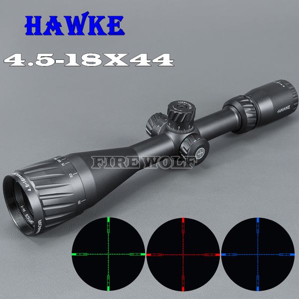 

HAWKE 4.5-18X44 AOIR Hunting Scopes RGB Illuminated Optic Sight Reticle Scope Full Size Tactical Scope For Airsoft Air Guns