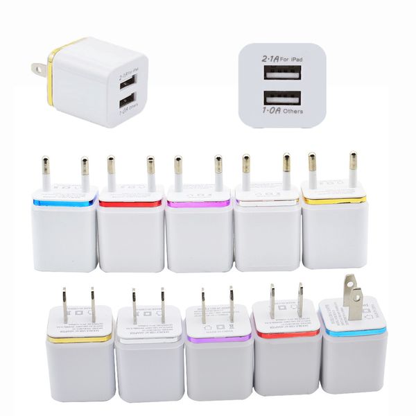 

Dual wall charger u b port u eu plug home travel charger power adapter wall charger 5v 1a 2 1a for iphone x 8 plu martphone