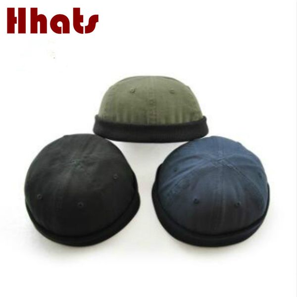 

which in shower cotton male skullies beanie adjustable melon hat trend retro eaves flange landlord hat men cap bone