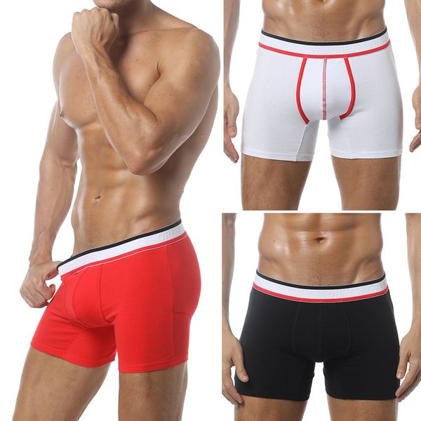 

New Men Sexy Underwear Printed Shorts Bulge Pouch Underpants Drop Shipping, Black
