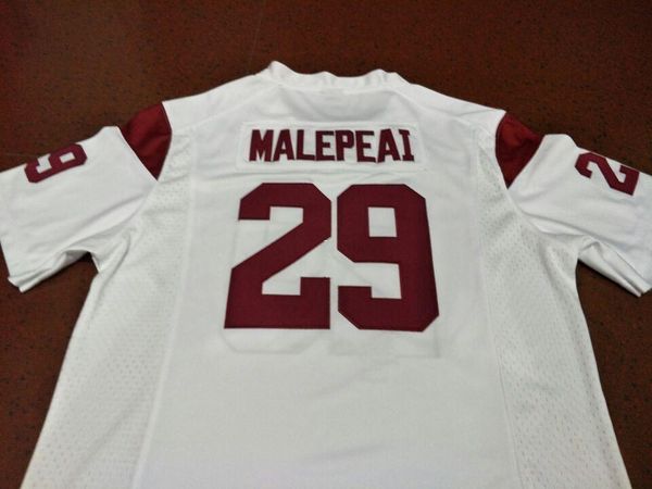 

дешевые мужчины #29 красный белый vavae malepeai usc трояны выпускники колледжа джерси s-4xlor пользовательские любое имя или номер джерси, Black;red