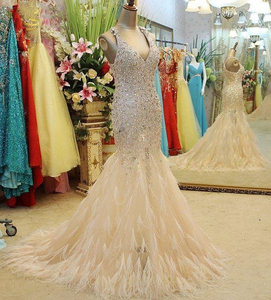 

custom made 2020 gorgeous beaded crystal bodice mermaid v neckline pageant evening dresses/ party prom dresses mermaid prom dresses hy127, Black;red