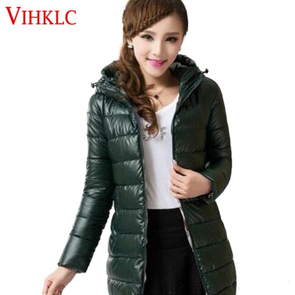 Womens Neue Größe Schlanke G131 Große Mantel Großhandel 2016 Daunenjacke Kapuzenjacke Mode Freizeit Art Warme Damen Baumwolle Koreanische Wintermantel QrtdChs