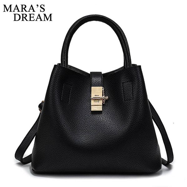 

mara's dream bags for women 2018 new fashion pu leather handbags crossbody bag for women vintage bucket shoulder handbag sac bag