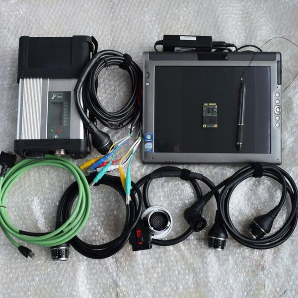 

mb star c5 for mercedes diagnosis tool cars trucks super ssd 360gb latest version laple1700 tablet touch screen pc