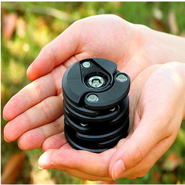 

anti theft bike lock chain lock foldable bicycle hamburger black