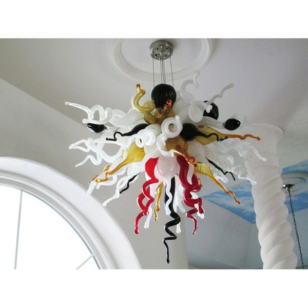 

custom made hand blown murano glass chihuly style chandelier light modern art home designed ce ul certificate glass pendant lamps
