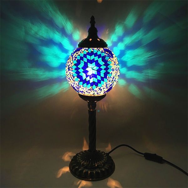 

southeast asia table lamp retro romantic bedroom living room restaurant inn travel agency handmade glass turkish table lamp