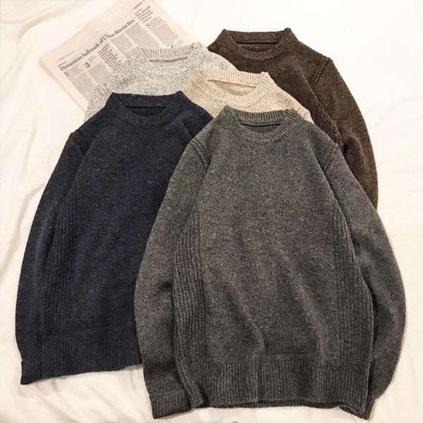 

autumn and winter new pattern turtleneck sweater men solid color long sleeve male thick pullover ing, White;black