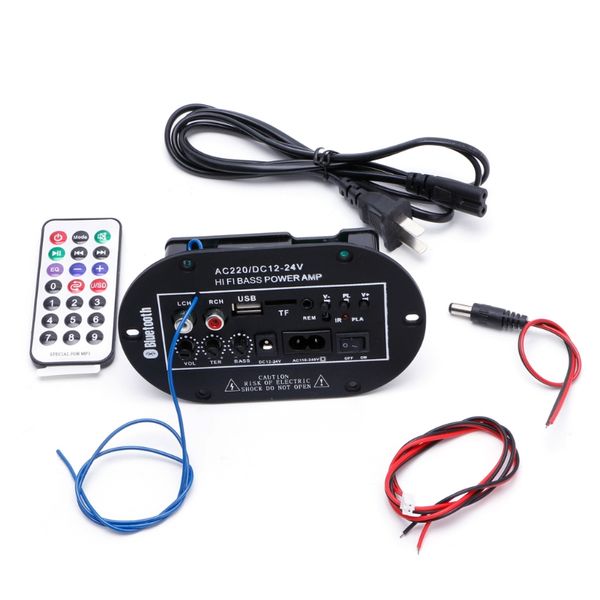

новый 30w автомобильный bluetooth сабвуфер привет-fi bass audio board tf usb 220v / 12v / 24v