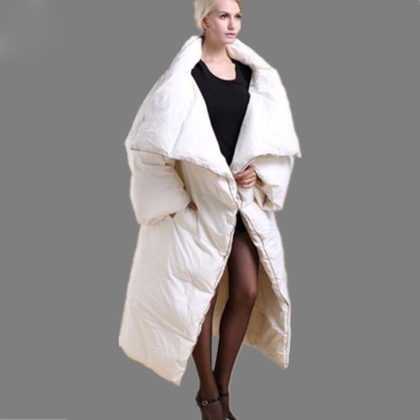 Winterkleidung Daunenmantel Verdickung Thermische Mantel Daunenjacke Großhandel Wintermantel Frauen Von Lange Persönlichkeit Weiß Steppdecke Schwarz QrdtCsh