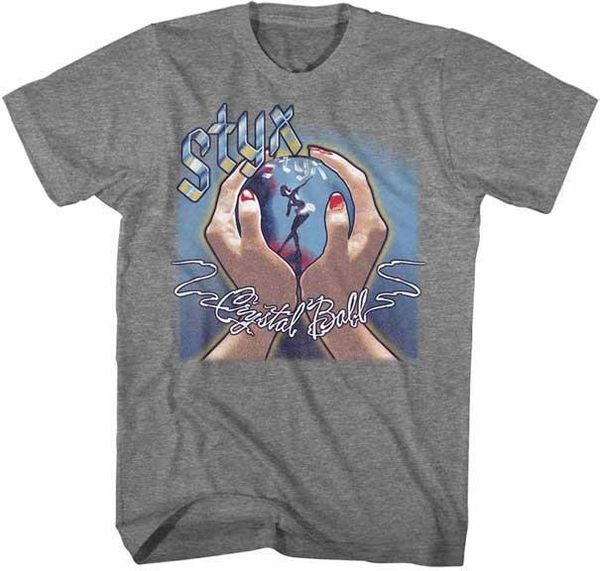 STYX CRYSTAL BALL DANCER Hard Rock BAND CLASSIC ROCK Band Concert TOUR T-Shirt