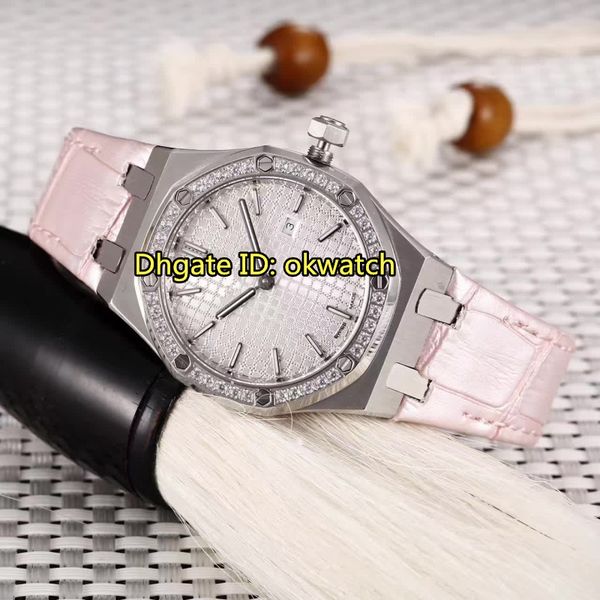 

14 стиль высокого качества Часы 33мм Royal Diamond ободок кварцевые часы женщин 67651ST.ZZ.D002CR