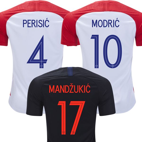 

2018 mandzukic soccer jersey modric football shirt world cup perisic kalinic rakitic kovacic camiseta de futbol home away maillot, Black;yellow