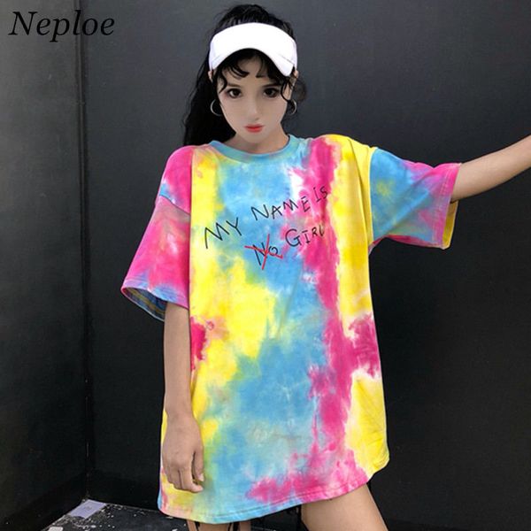 

neploe ulzzang harajuku t shirt causal hip hop short sleeve t-shirt medium-long o-neck tee 2018 summer punk tshirts 35757, White