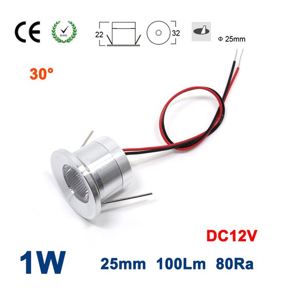 

образец 1w 100lm dc12v 80ra 25 мм 30 градусов мини светодиодный прожектор ce rohs рождественская вечеринка украшения пятно лампы